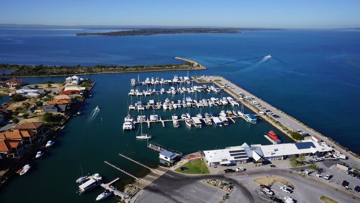 WORK UNDERWAY: Two finger jetties at Port Bouvard Marina will be replaced with modern, floating jetties, improving access for the community. Photo: Port Bouvard Marina Facebook Page.