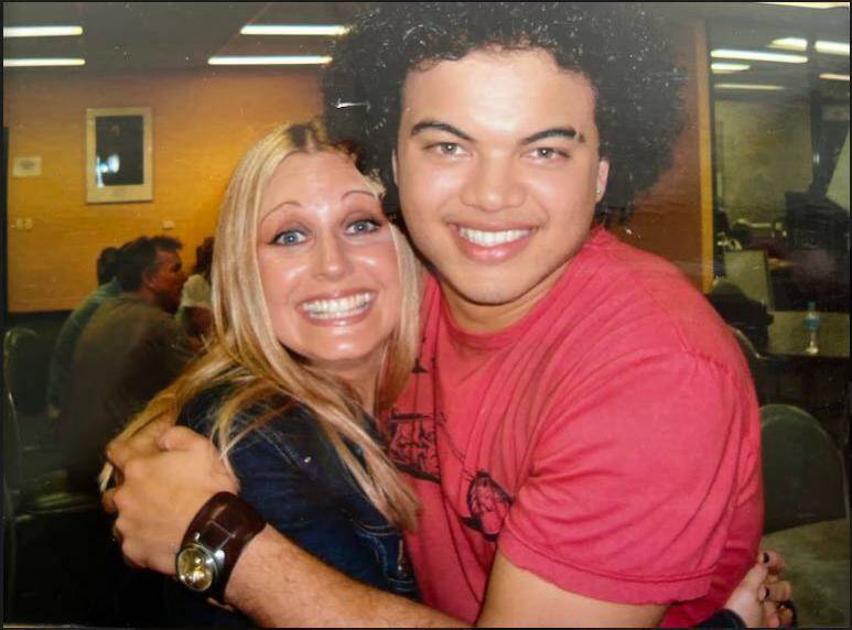 Louise Anton and Guy Sebastian, winner of the 2003 season of Australian Idol. Picture supplied.