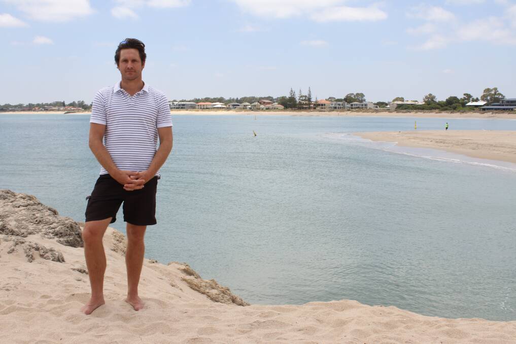Jacob Cumberworth is one of many residents calling for a permanent solution to coastal erosion. Photo: Claire Sadler. 