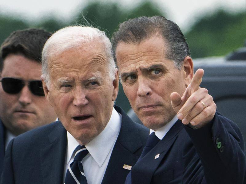 President Joe Biden's son Hunter was found guilty of lying about illegal drug use when buying a gun. (AP PHOTO)