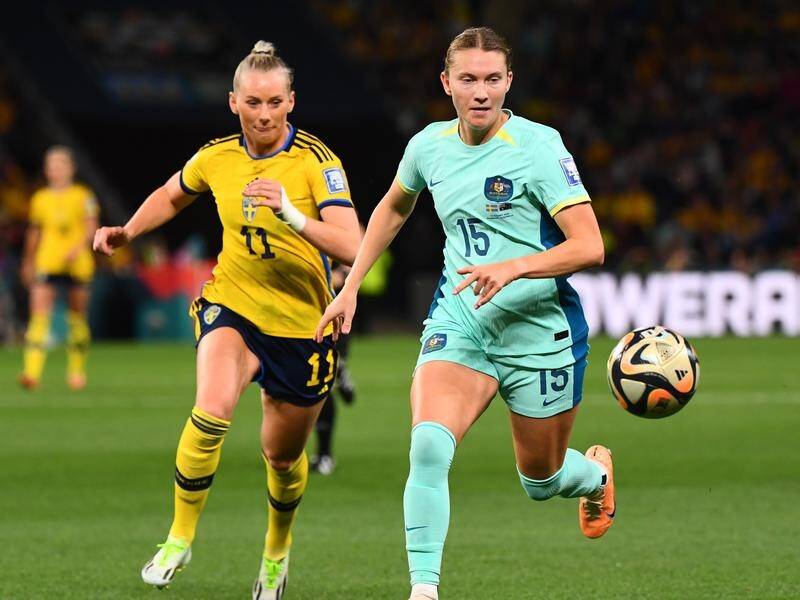 Matildas defender Clare Hunt has been picked to face China, returning from a foot injury. (Jono Searle/AAP PHOTOS)