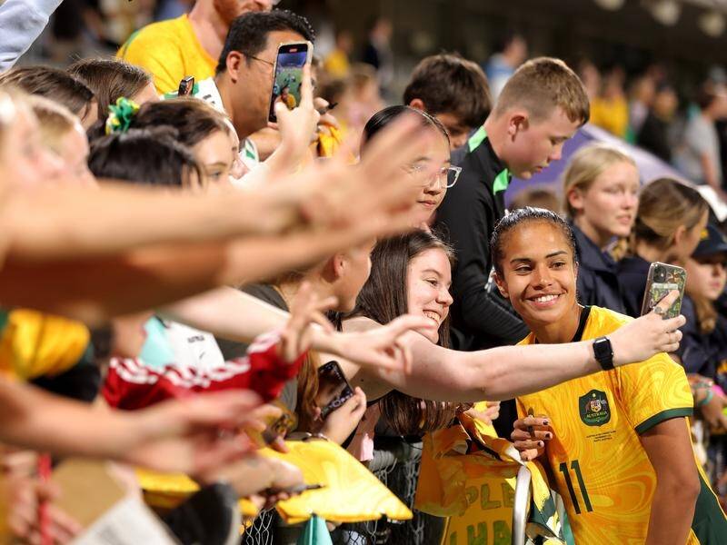 Mary Fowler is a woman in demand after her latest match-winning display for the Matildas. (Richard Wainwright/AAP PHOTOS)