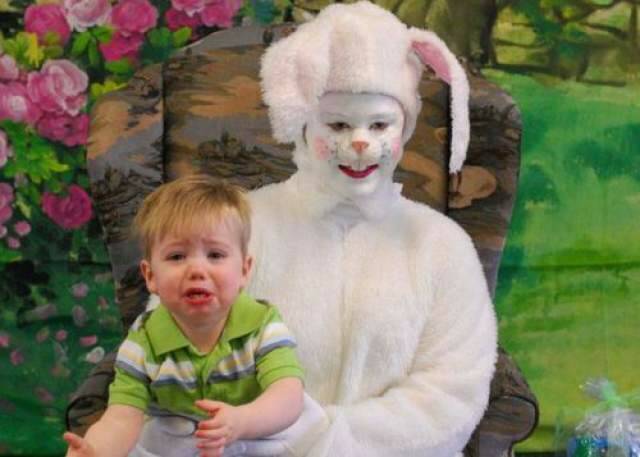 creepy easter bunny photos