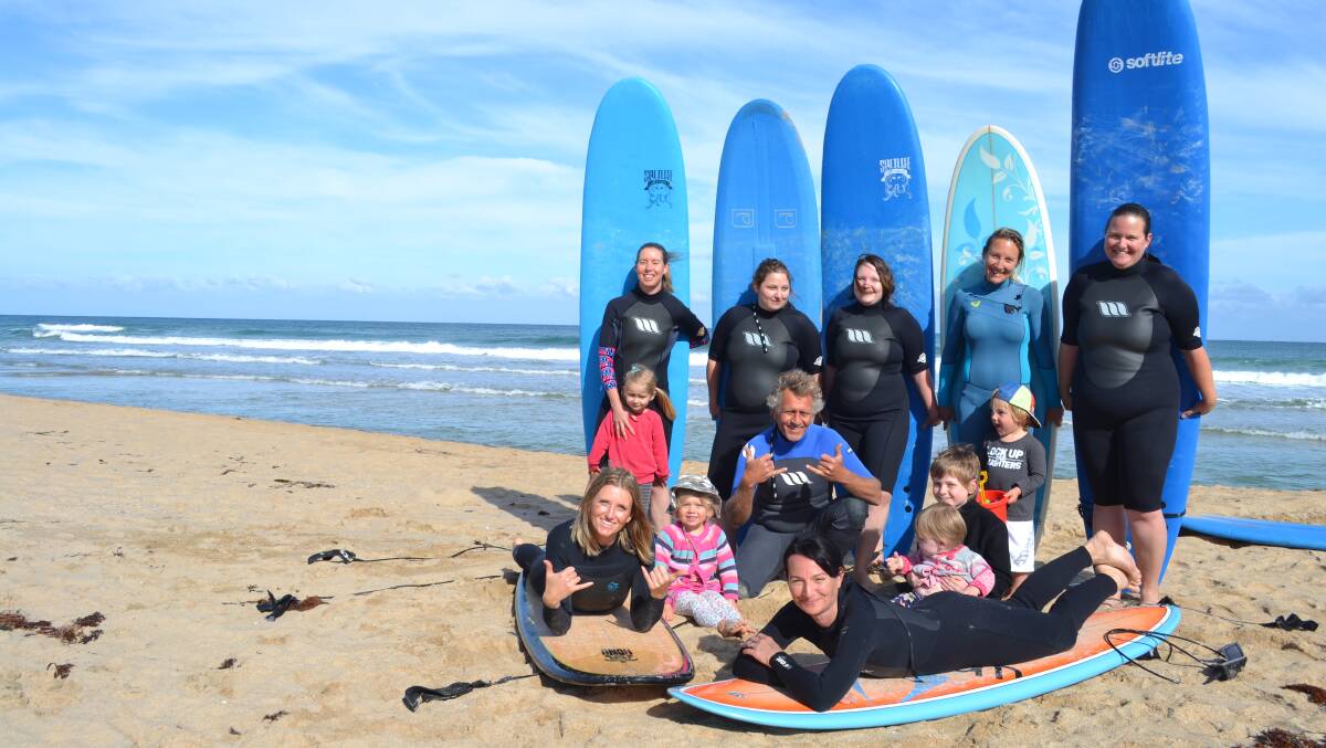 THE Wannanup and Port Bouvard Surfing Mums Incorporated hit the surf at Pyramids Beach for the first time on Wednesday.